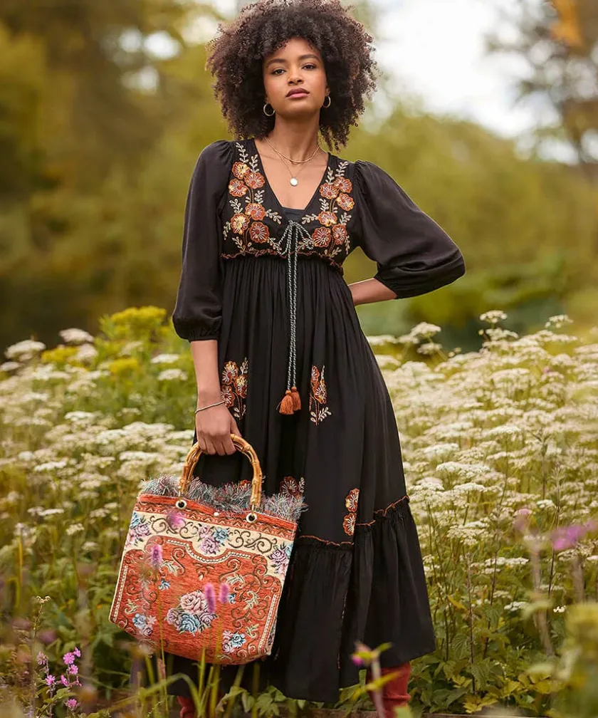 Joe Browns Fascinating Bamboo Carpet Bag-Women Matching Shoes & Bags|Gifts