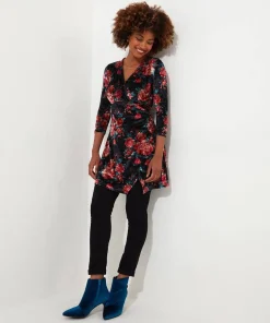 Joe Browns Favourite Festive Crushed Velour Tunic-Women Women's Clothing|Tops, Tunics & Blouses