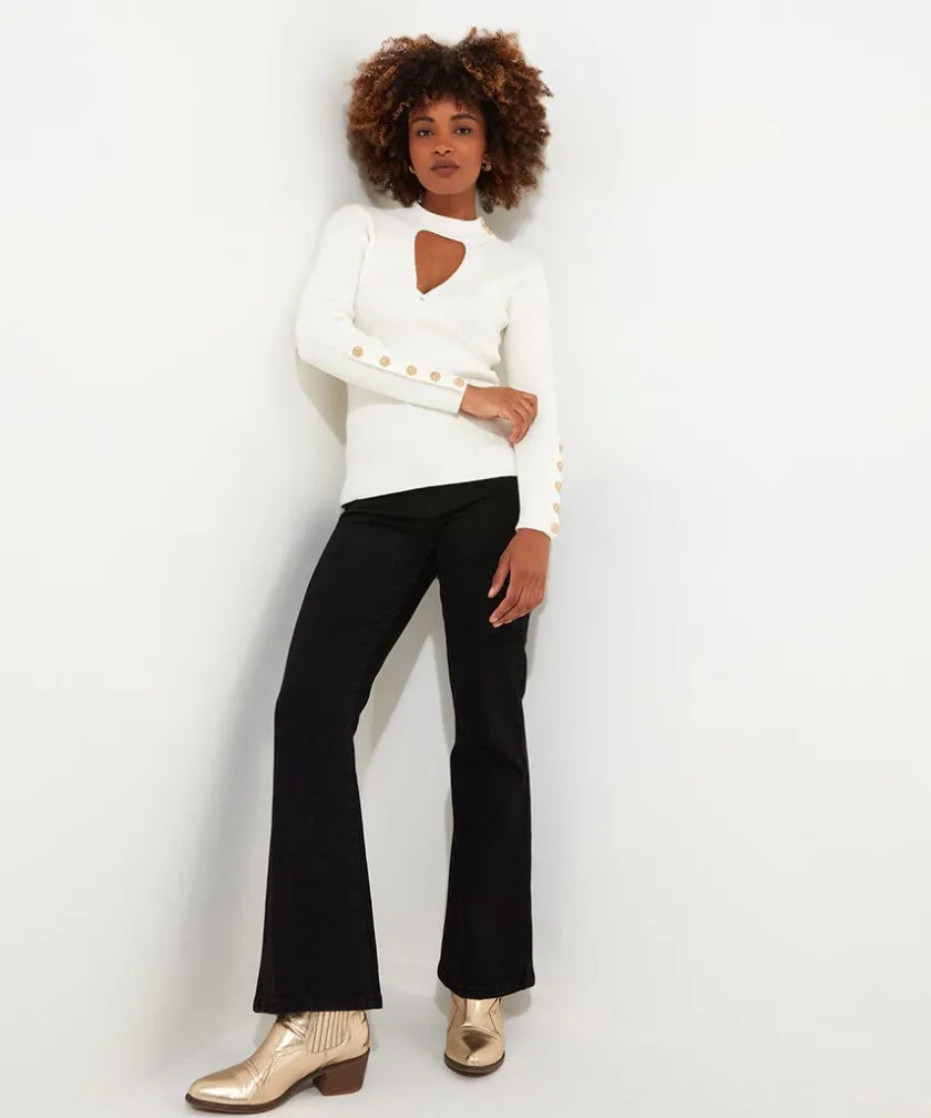 Joe Browns Feeling Fancy Keyhole Jumper-Women Women's Clothing|Knitwear & Cardigans