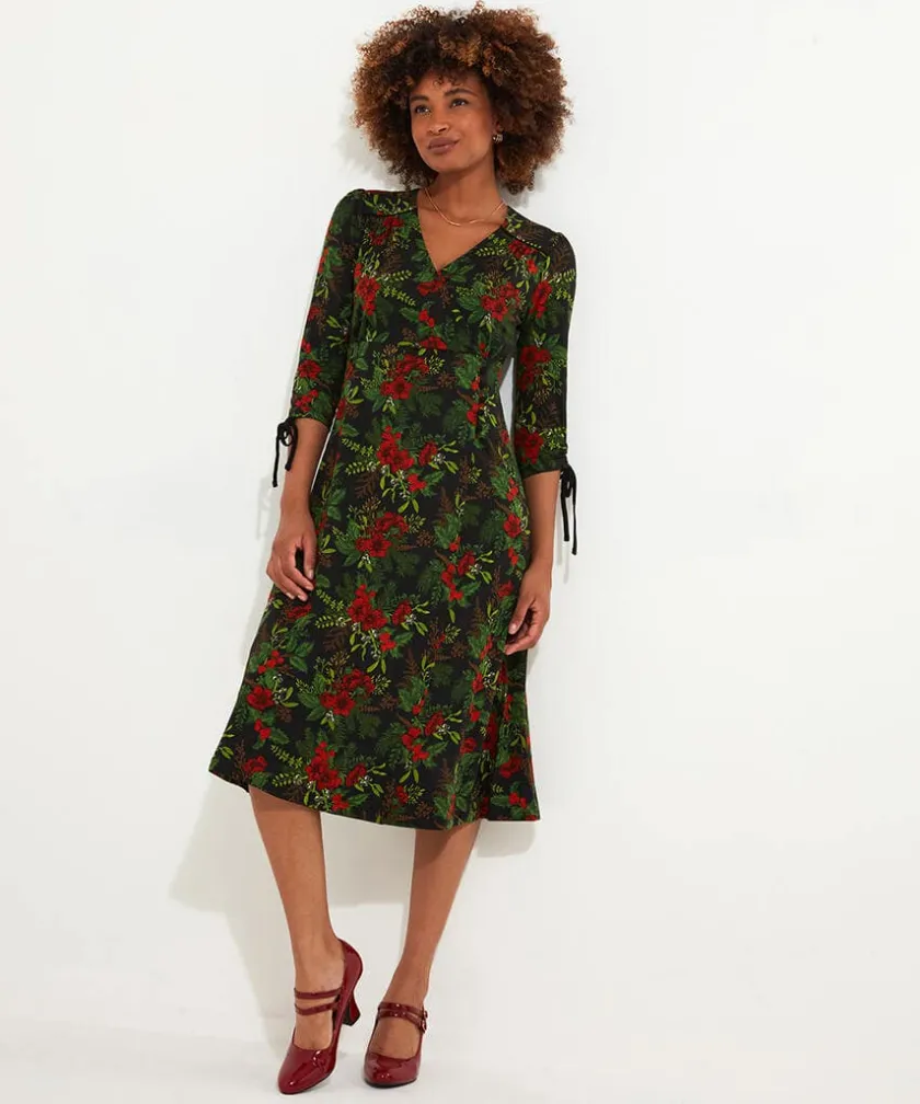 Joe Browns Festive Flora Jersey Dress-Women Novelty Gifts|Women's Clothing