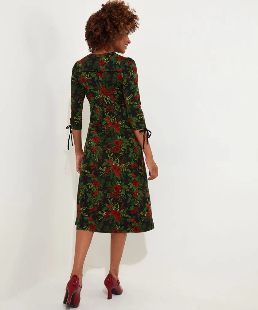 Joe Browns Festive Flora Jersey Dress-Women Novelty Gifts|Women's Clothing