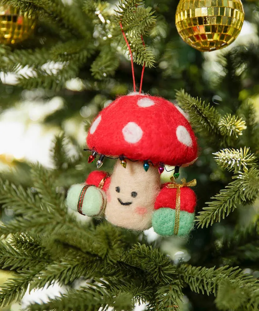 Joe Browns Festive Fungi Hanging Christmas Decoration- Home Accessories|Christmas Homeware