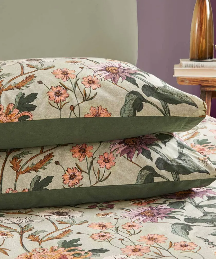 Joe Browns Floral Harmony Cotton Slub Duvet Set- Floral Décor|Nature Décor