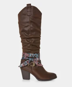 Joe Browns Free Spirit Bandana Boots-Women Heels|Boots