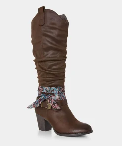 Joe Browns Free Spirit Bandana Boots-Women Heels|Boots