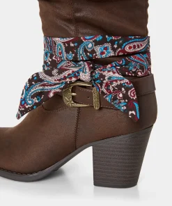 Joe Browns Free Spirit Bandana Boots-Women Heels|Boots