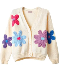 Joe Browns Freya Floral Applique Cardigan-Women Gifts|Knitwear & Cardigans