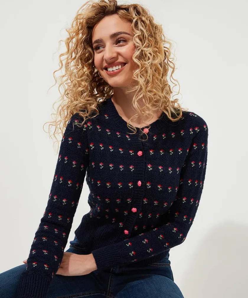 Joe Browns Freya Floral Cardigan-Women Knitwear & Cardigans