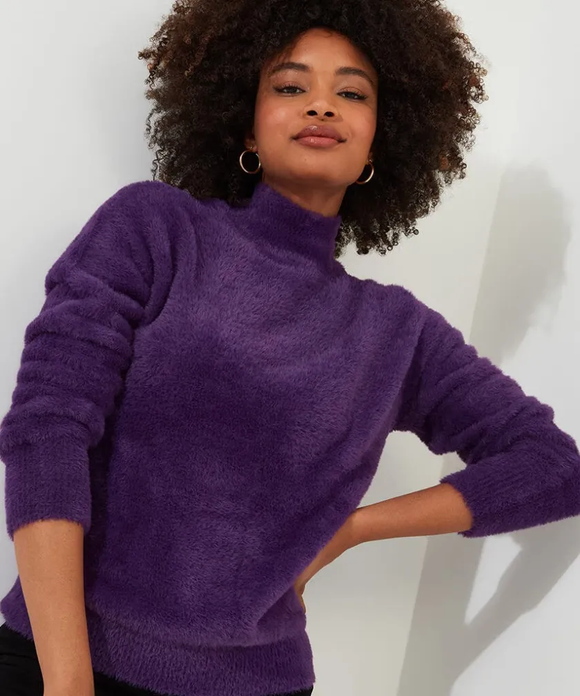 Joe Browns Fun And Fluffy High Neck Jumper-Women Knitwear & Cardigans