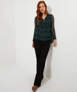 Joe Browns Georgie Lace Zip Top-Women Tops, Tunics & Blouses