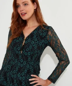 Joe Browns Georgie Lace Zip Top-Women Tops, Tunics & Blouses