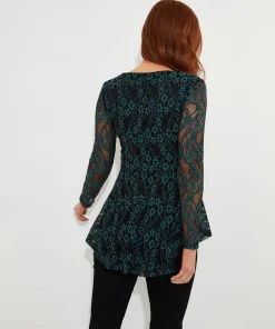 Joe Browns Georgie Lace Zip Top-Women Tops, Tunics & Blouses