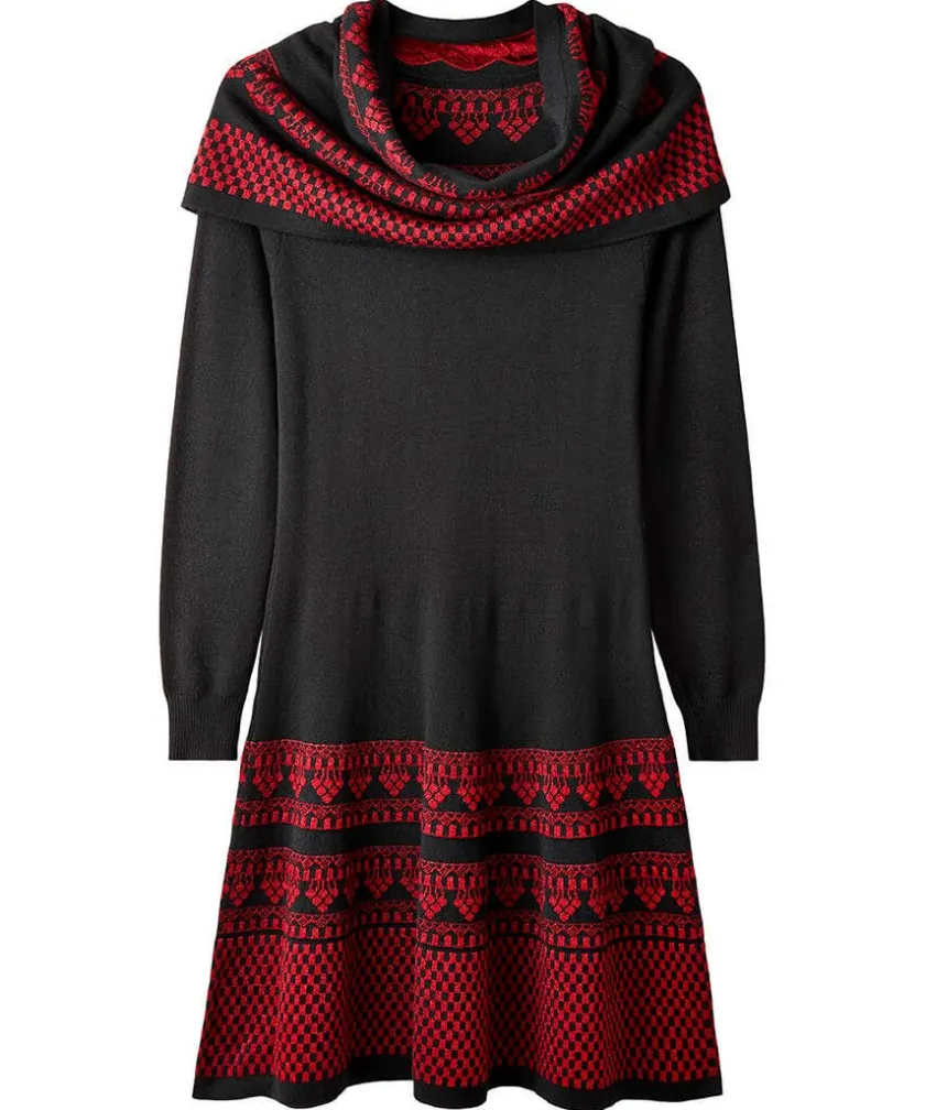 Joe Browns Glamorous Glitter Knit Dress With Snood-Women Knitwear & Cardigans