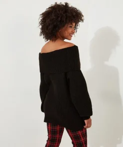 Joe Browns Glamorous Off-The-Shoulder Jumper-Women Knitwear & Cardigans