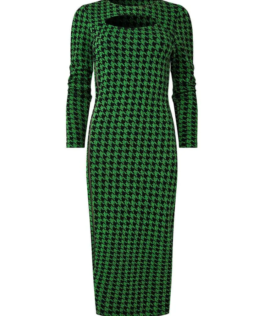 Joe Browns Greta Zip Through Stretch Jacquard Dress-Women Petite Collection|Dresses