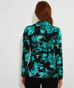 Joe Browns Hallie Jersey Print Wrap Top-Women Tops, Tunics & Blouses