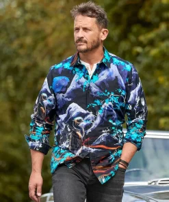 Joe Browns Hand Painted Print Shirt- Men's Clothing|Gifts