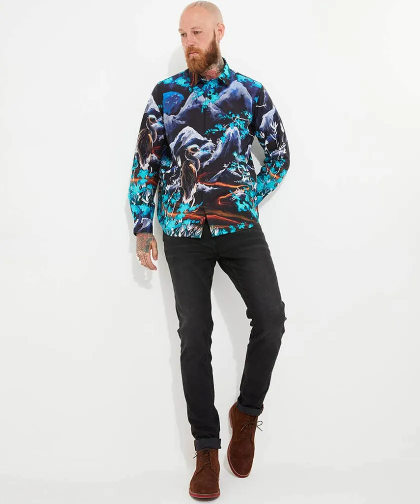 Joe Browns Hand Painted Print Shirt- Men's Clothing|Gifts