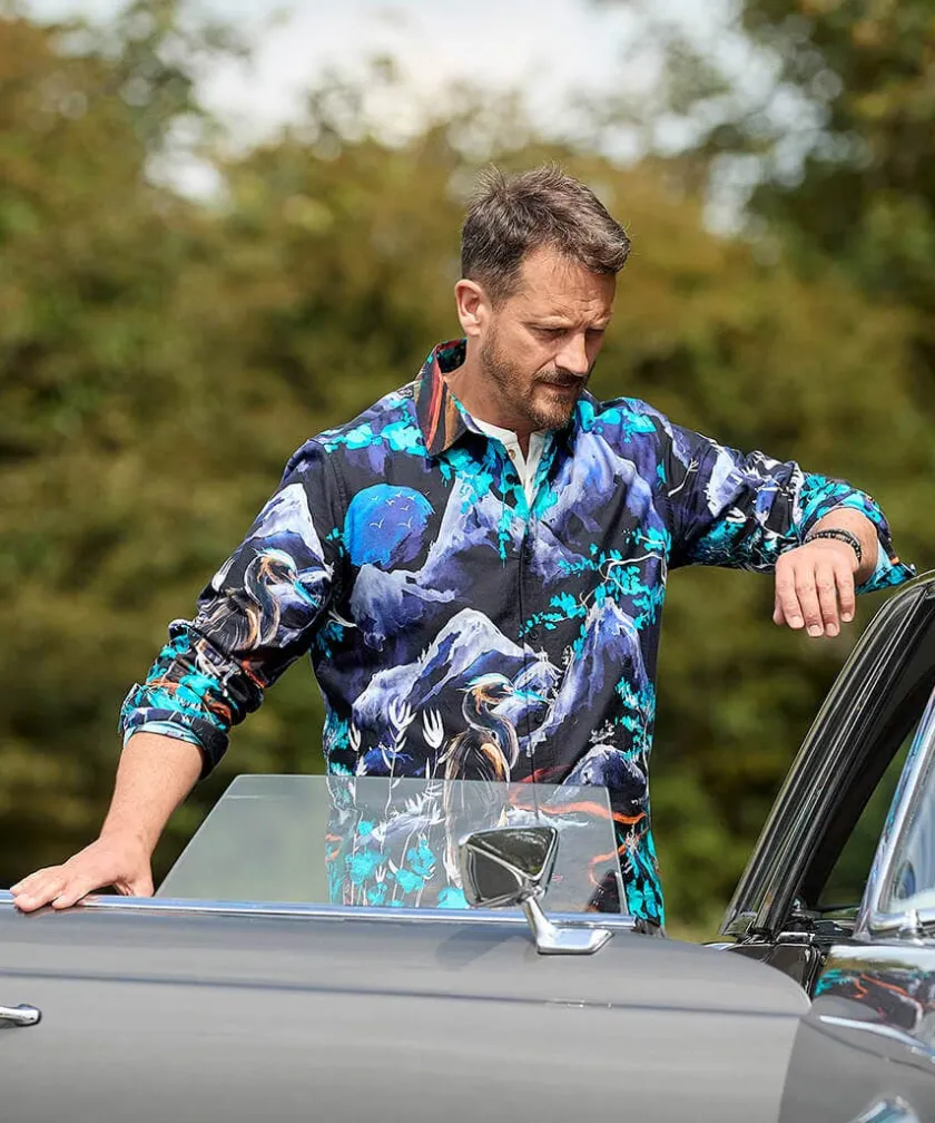 Joe Browns Hand Painted Print Shirt- Men's Clothing|Gifts