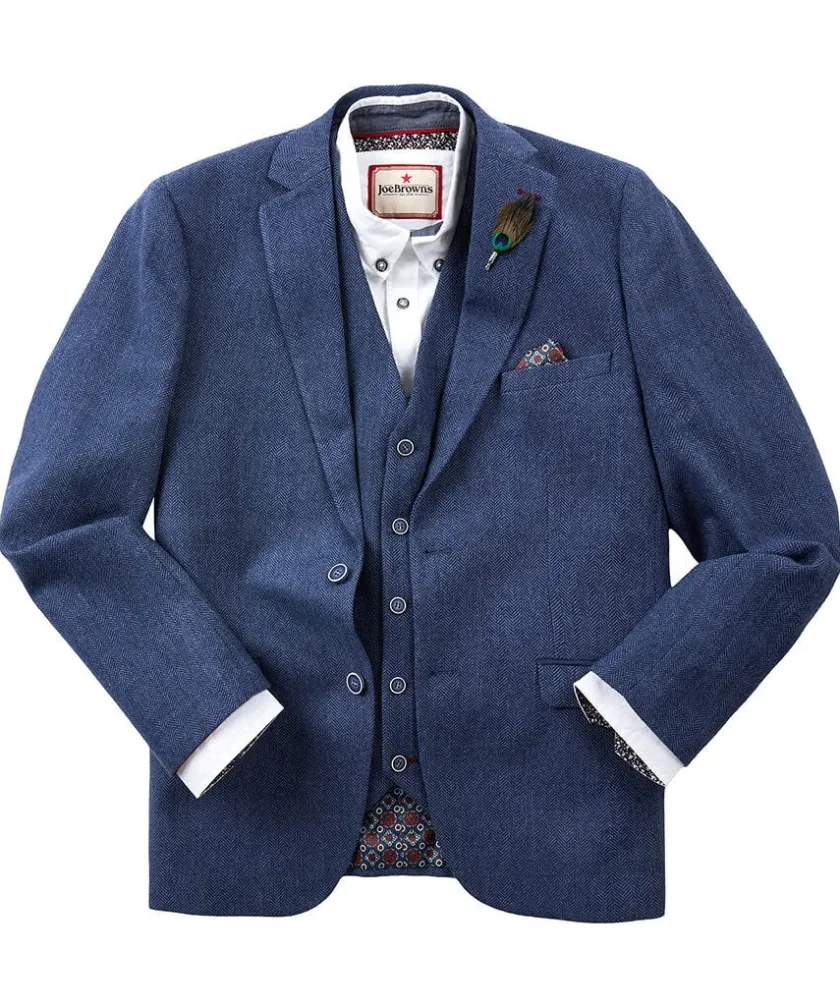 Joe Browns Handsome Herringbone Blazer- Blazers|Tailoring