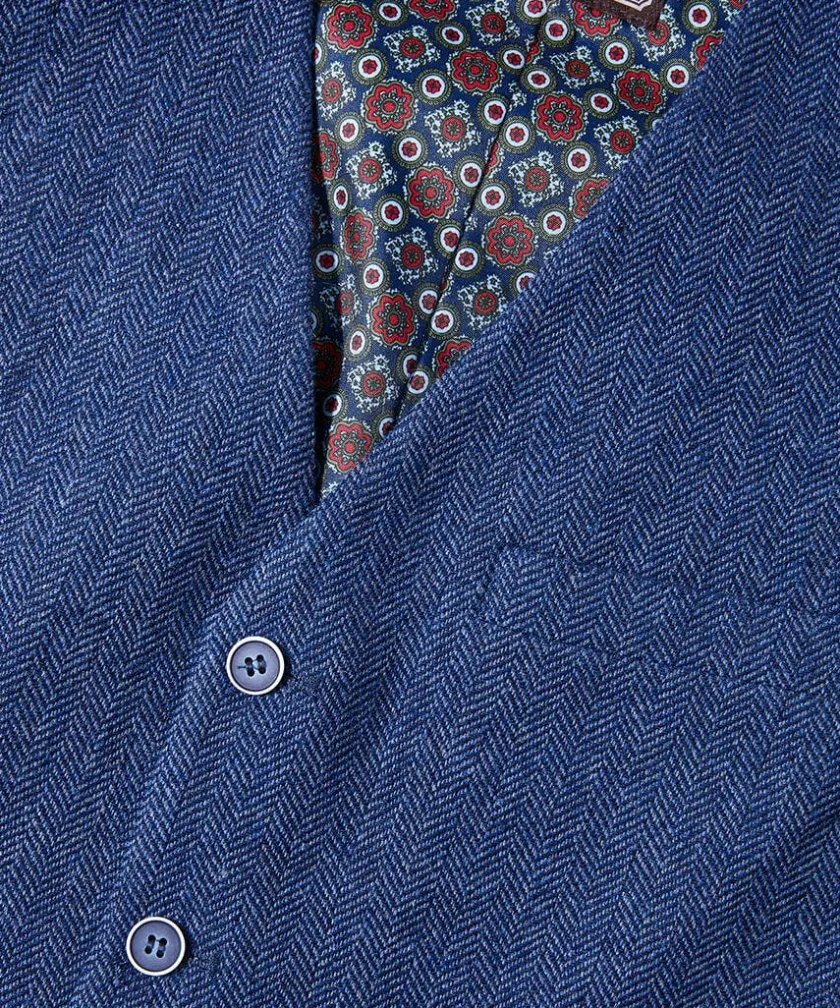 Joe Browns Handsome Herringbone Waistcoat- Waistcoats|Tailoring