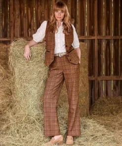 Joe Browns Heritage Check Waistcoat-Women Waistcoats|Coats & Jackets
