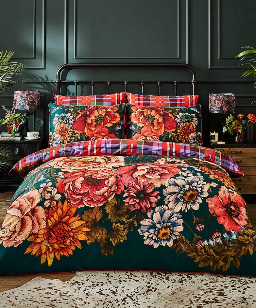 Joe Browns Highland Botanicals Reversible Duvet Set- Floral Décor|Nature Décor