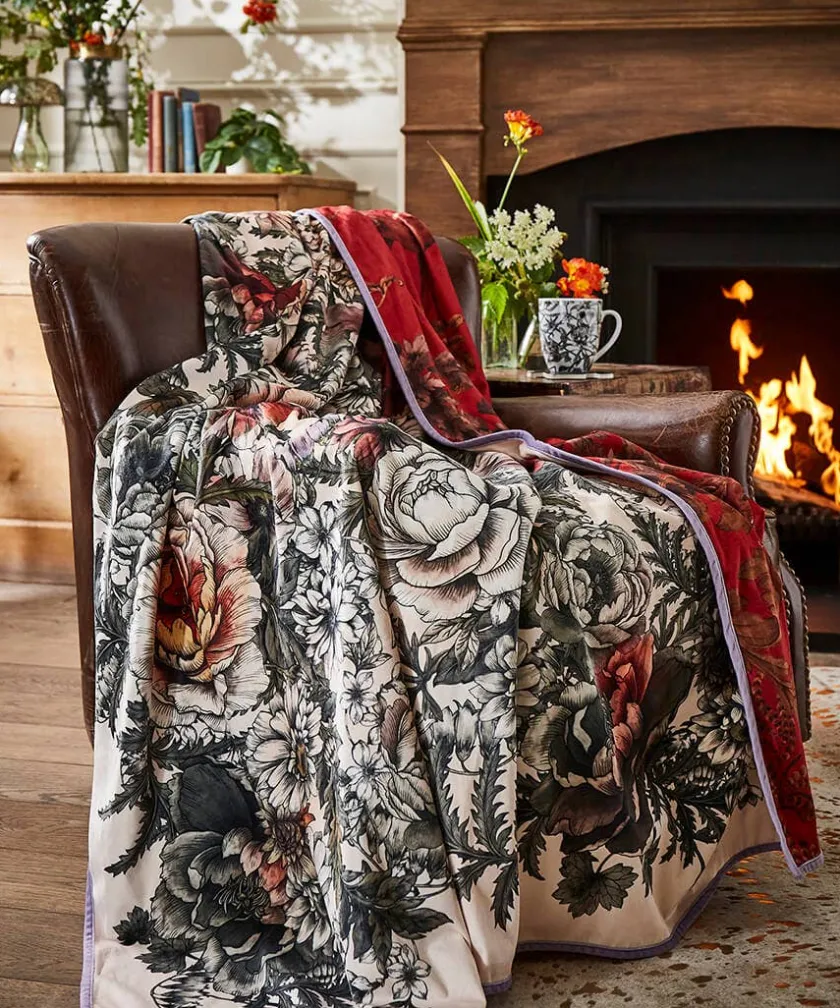 Joe Browns Highland Botanicals Reversible Throw- Floral Décor|Cushions & Throws