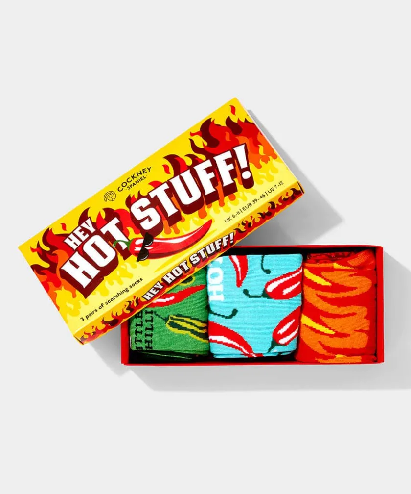 Joe Browns Hot Stuff Chilli Pepper Socks-Women Men's Clothing|Novelty Gifts