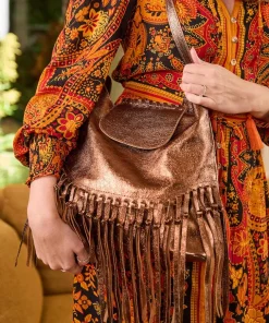 Joe Browns Jaipur Shimmer Leather Tassel Bag-Women Matching Shoes & Bags|Gifts