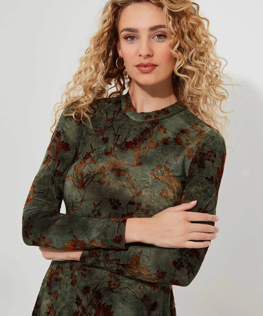 Joe Browns Jemima Flocked Jersey Dress-Women Dresses