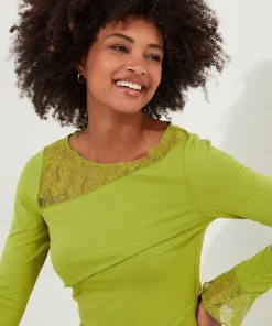 Joe Browns Josie Lace Trim Top-Women Tops, Tunics & Blouses