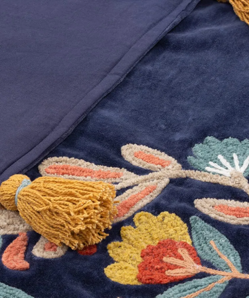 Joe Browns Lavish Leopard Embroidered Throw- Floral Décor|Animal Décor