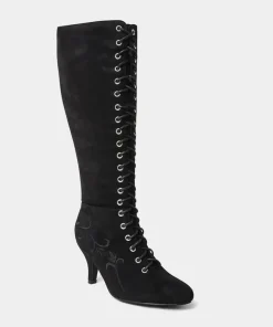 Joe Browns Layla Lace Up Embroidered Boots-Women Heels|Boots