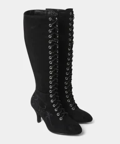 Joe Browns Layla Lace Up Embroidered Boots-Women Heels|Boots
