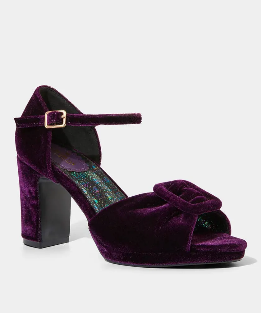 Joe Browns Leading Lady Velvet Shoes-Women Heels|Shoes