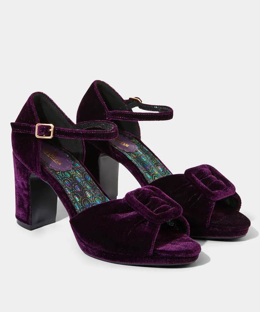 Joe Browns Leading Lady Velvet Shoes-Women Heels|Shoes