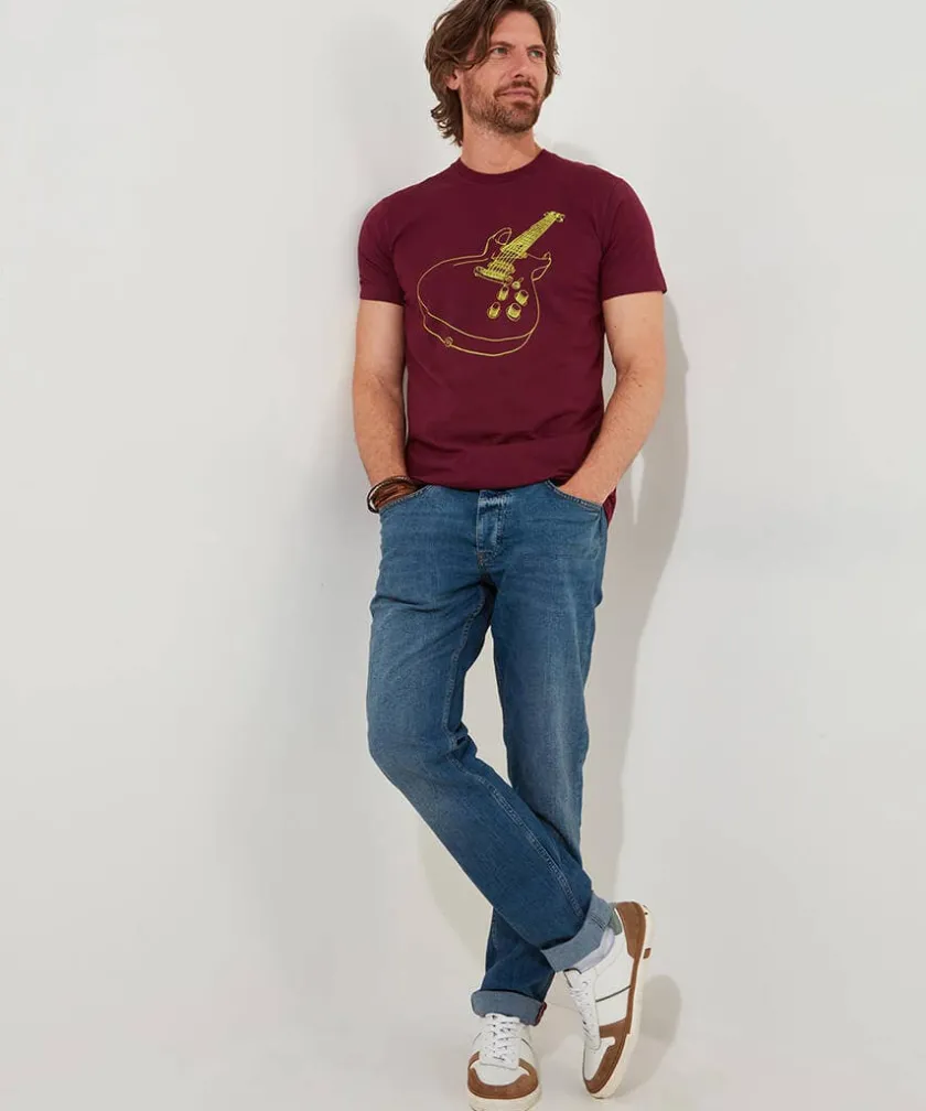 Joe Browns Linear Guitar Tee- T-Shirts & Tops