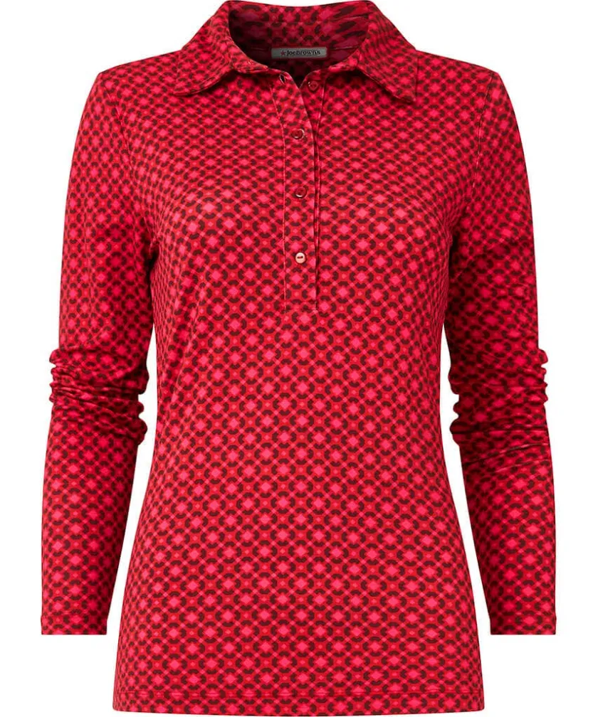 Joe Browns Lola Geo Jersey Print Top-Women Tops, Tunics & Blouses