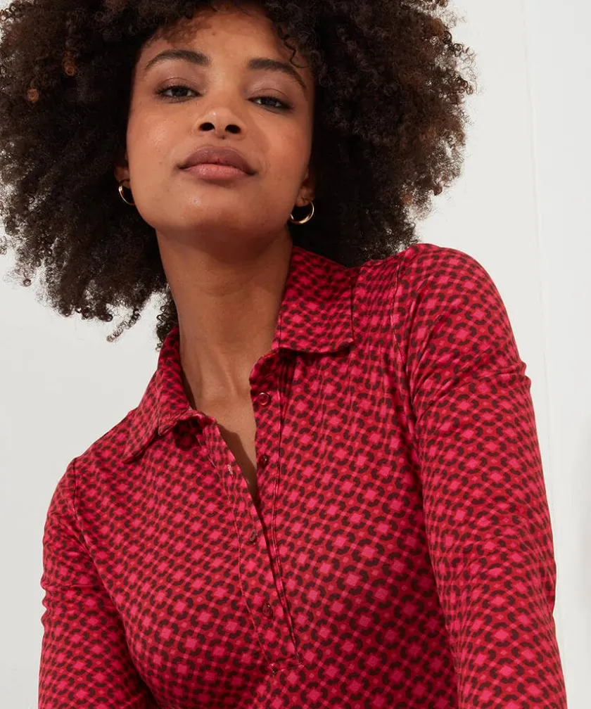 Joe Browns Lola Geo Jersey Print Top-Women Tops, Tunics & Blouses