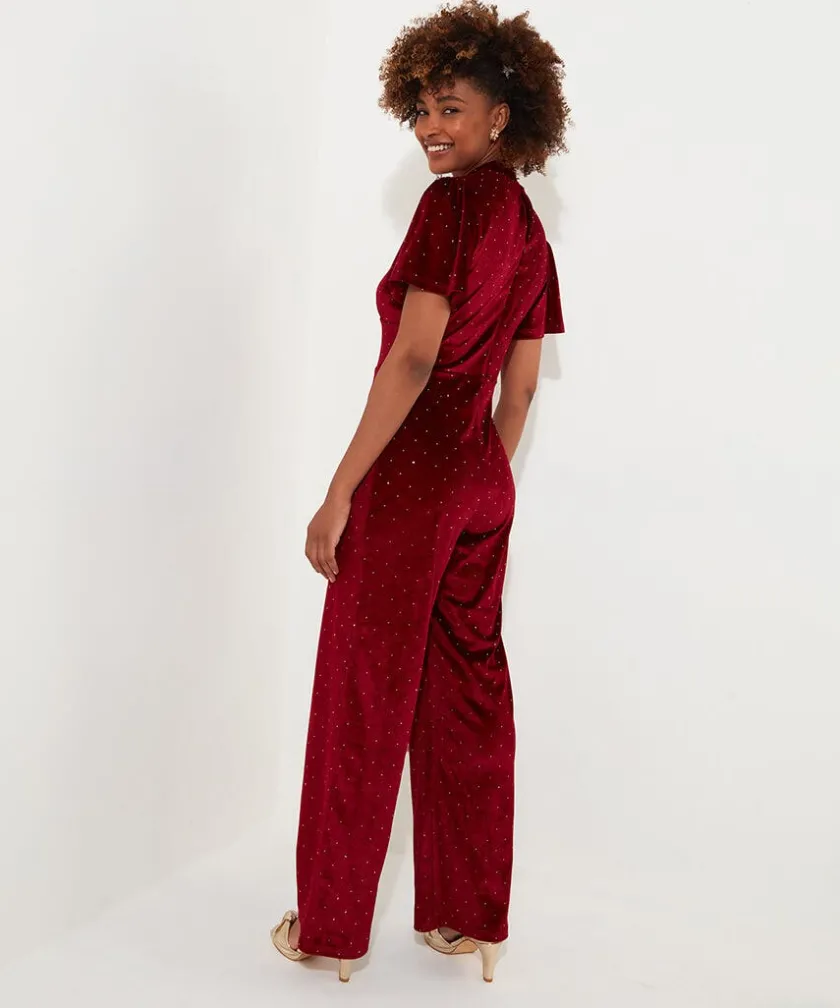 Joe Browns Loretta Velour Jumpsuit-Women Women's Clothing|Petite Collection