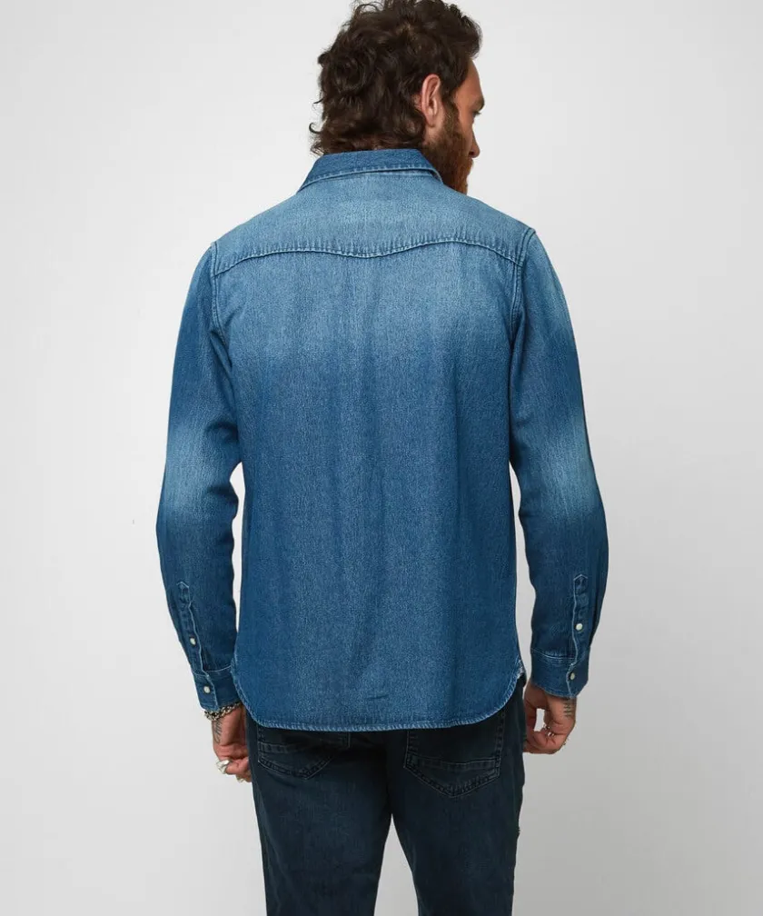 Joe Browns Loved And Lived In Denim Shirt- Shirts
