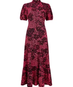 Joe Browns Lovely Lace Print Jersey Dress-Women Petite Collection|Dresses