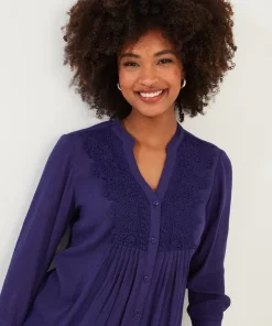 Joe Browns Lovely Lace Trim Blouse-Women Tops, Tunics & Blouses