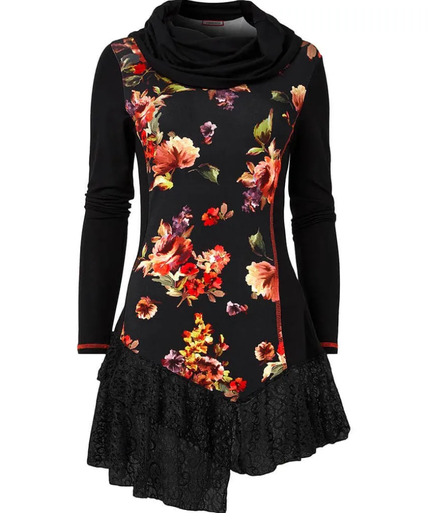 Joe Browns Lovely Lace Trim Jersey Tunic-Women Tops, Tunics & Blouses