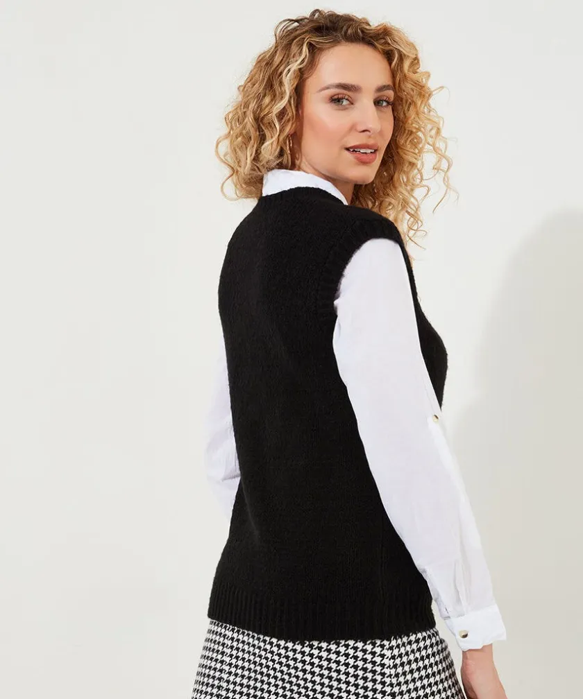 Joe Browns Lucy Knitted Vest-Women Knitwear & Cardigans