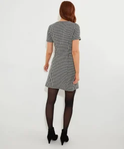 Joe Browns Lulu Dogstooth Stretch Jacquard Dress-Women Dresses