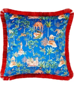 Joe Browns Luxe Leopard Floral Reversible Cushion- Animal Décor|Cushions & Throws