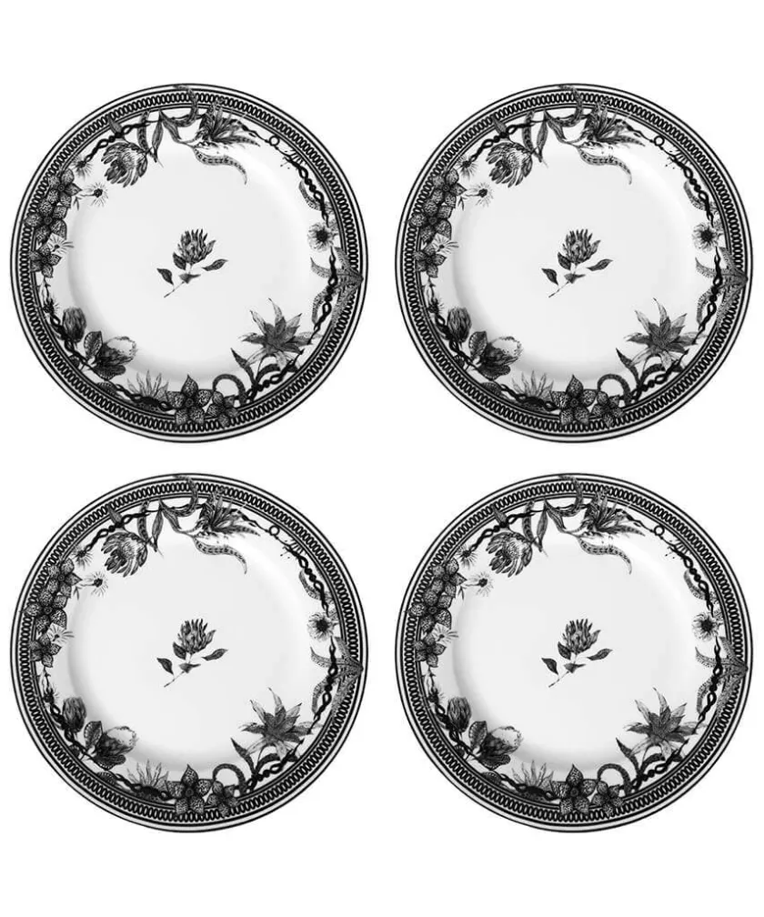 Joe Browns Magnificent Monochrome Floral Dinner Plates- Floral Décor|Kitchenware & Dining