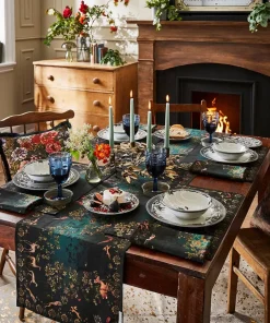 Joe Browns Magnificent Monochrome Floral Dinner Plates- Floral Décor|Kitchenware & Dining
